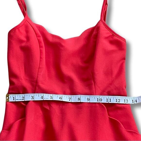 Market & Spruce Coral Scalloped Dress • Size Small - Picture 7 of 13